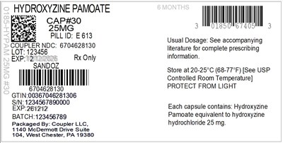 Label (0185 0674 05 Hypam 25mg 67046 281 30)